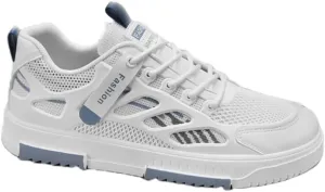 Men's Breathable Mesh Casual Skateboarding Shoes, Fashion Trend Low-Top Sneakers, Daily Lace-Up Round Toe，Men's Sneakers