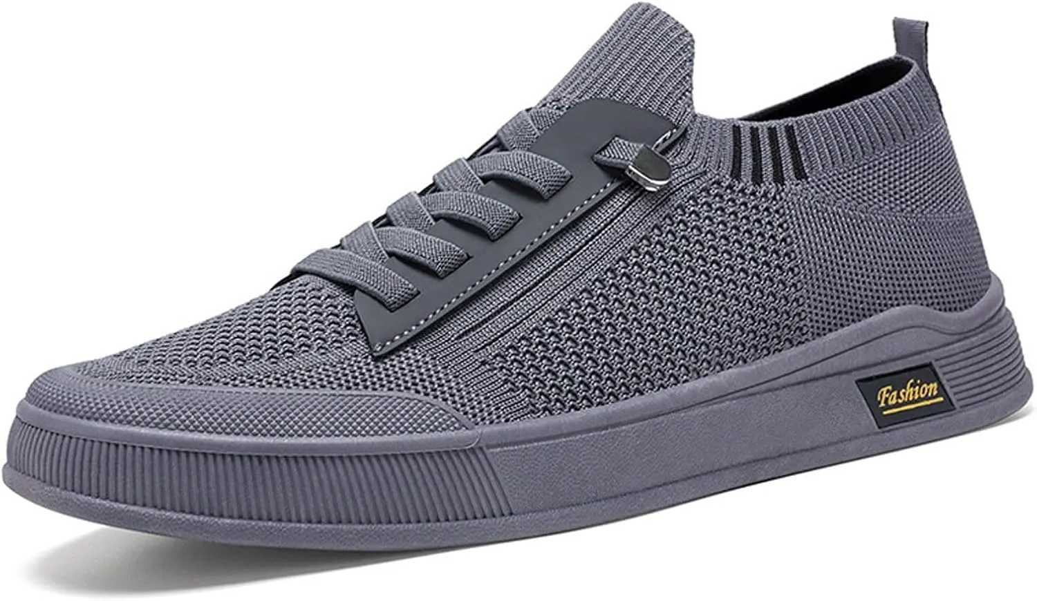 Men's Breathable Mesh Running Shoes Comfortable Breathable Stretch Canvas Slip on Sneaker Non Slip Walking Shoes