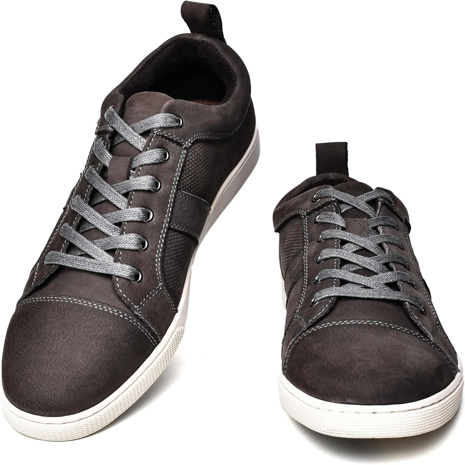 Men's Casual Leather Sneakers Fashion Oxford Sneaker Shoes Comfortable Daily Walking Shoe for Men