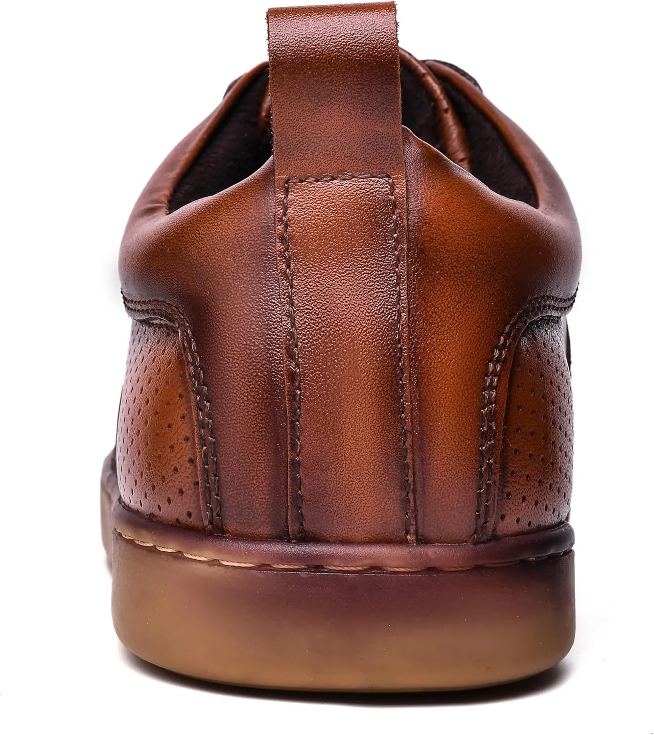 Men's Casual Leather Sneakers Fashion Oxford Sneaker Shoes Comfortable Daily Walking Shoe for Men
