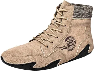 Men's Casual Shoes Korean Version High Top Round Toe Breathable Daily Dad's Shoes Mens Lite Adapt Sneaker