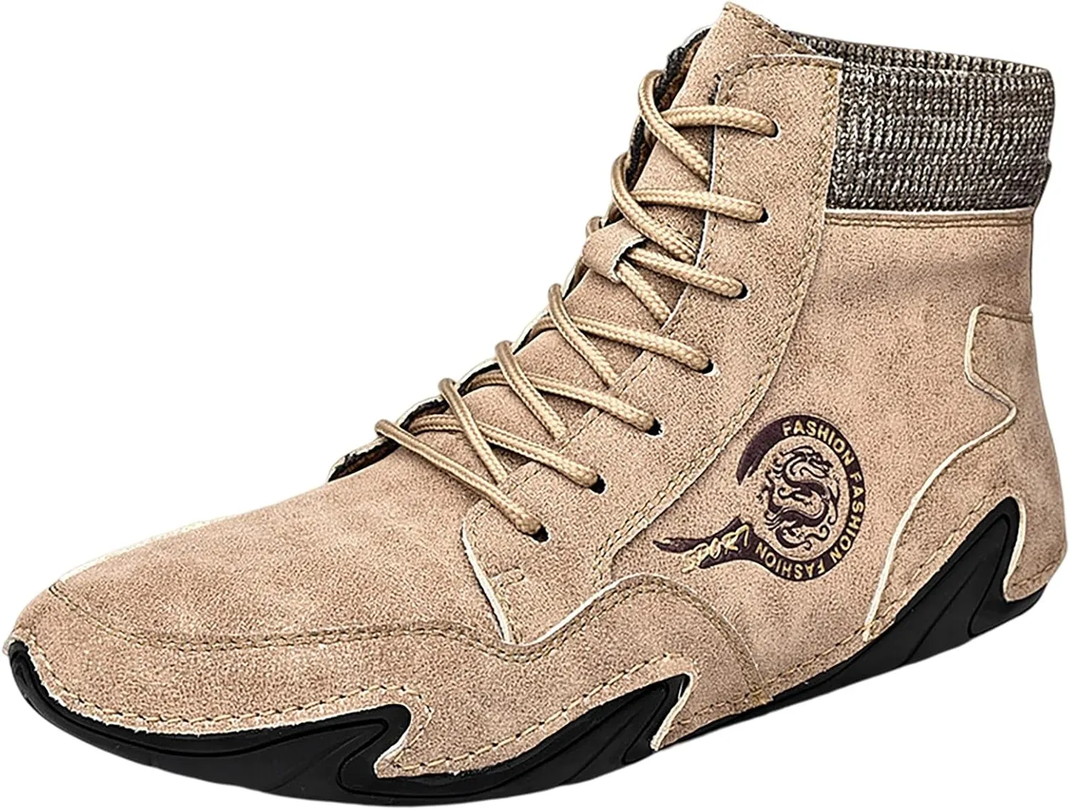 Men's Casual Shoes Korean Version High Top Round Toe Breathable Daily Dad's Shoes Mens Lite Adapt Sneaker