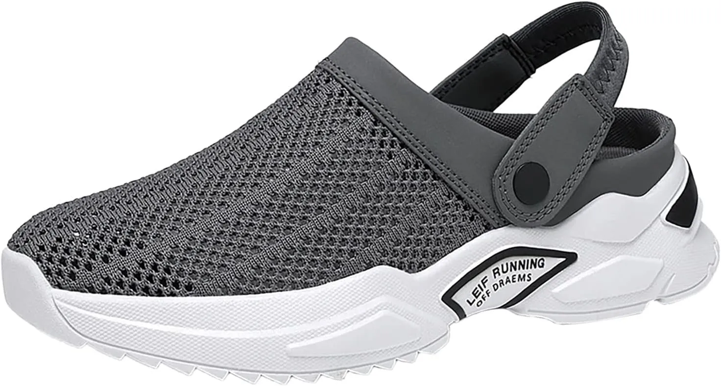 Men's Comfortable Diabetic Shoes Comfortable Breathable Stretch Canvas Slip On Sneaker Memory Foam Hiking Shoes