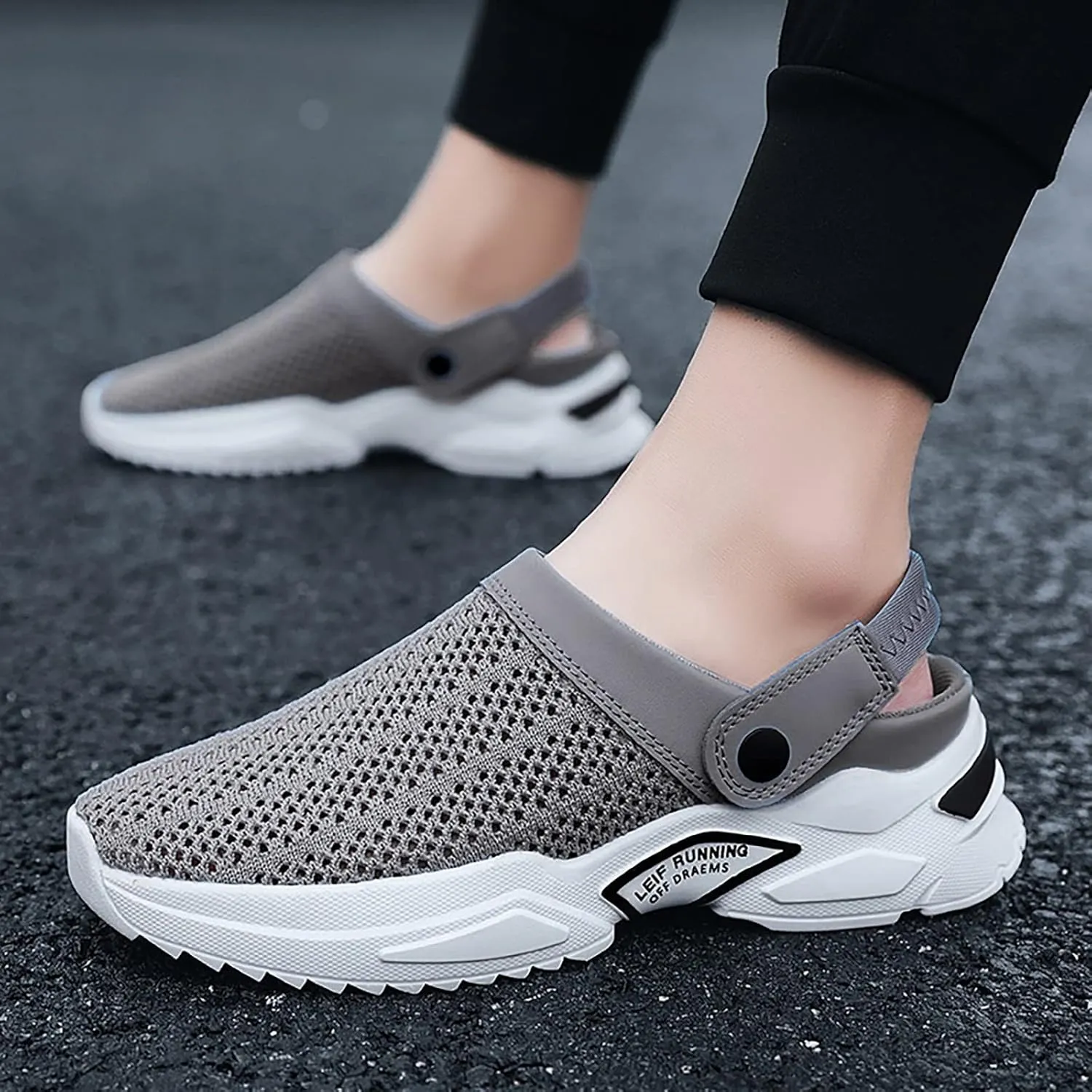 Men's Comfortable Diabetic Shoes Comfortable Breathable Stretch Canvas Slip On Sneaker Memory Foam Hiking Shoes