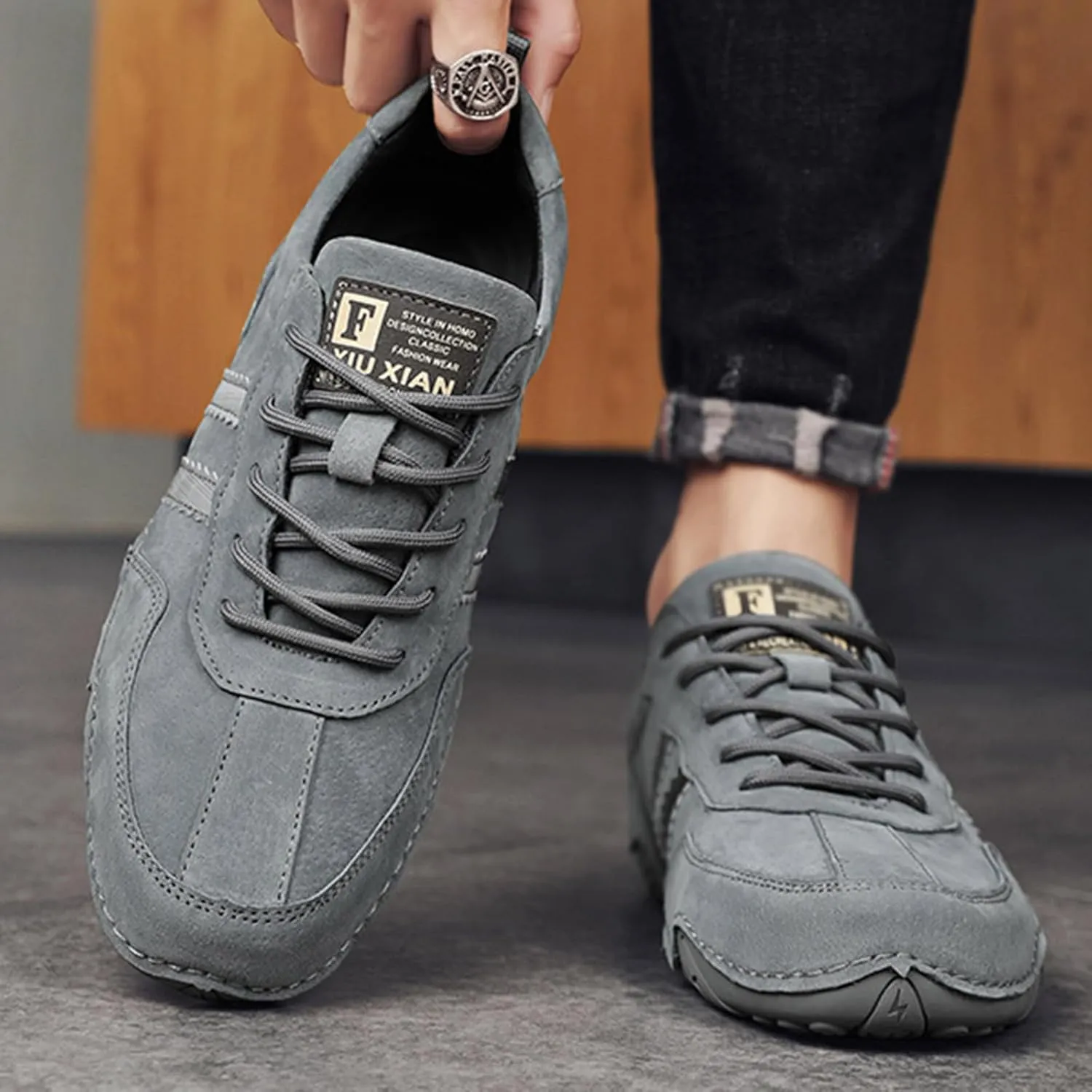 Men's Comfortable Dress Shoes Comfortable Breathable Stretch Canvas Slip on Sneaker Elastic Fly Woven Mesh Shoes