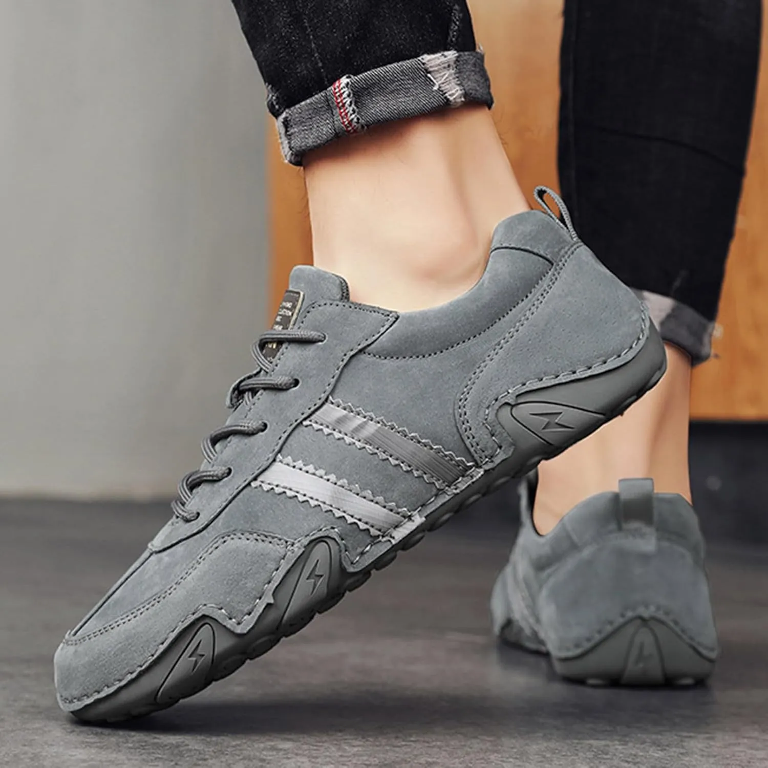 Men's Comfortable Dress Shoes Comfortable Breathable Stretch Canvas Slip on Sneaker Elastic Fly Woven Mesh Shoes