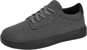 Men's Comfy Walking Shoes Low Top Fashion Sneakers 2025 Closed Toe Flat Bottom Summer Solid Color Breathable Outdoor Comfortable Daily Casual Sneaker