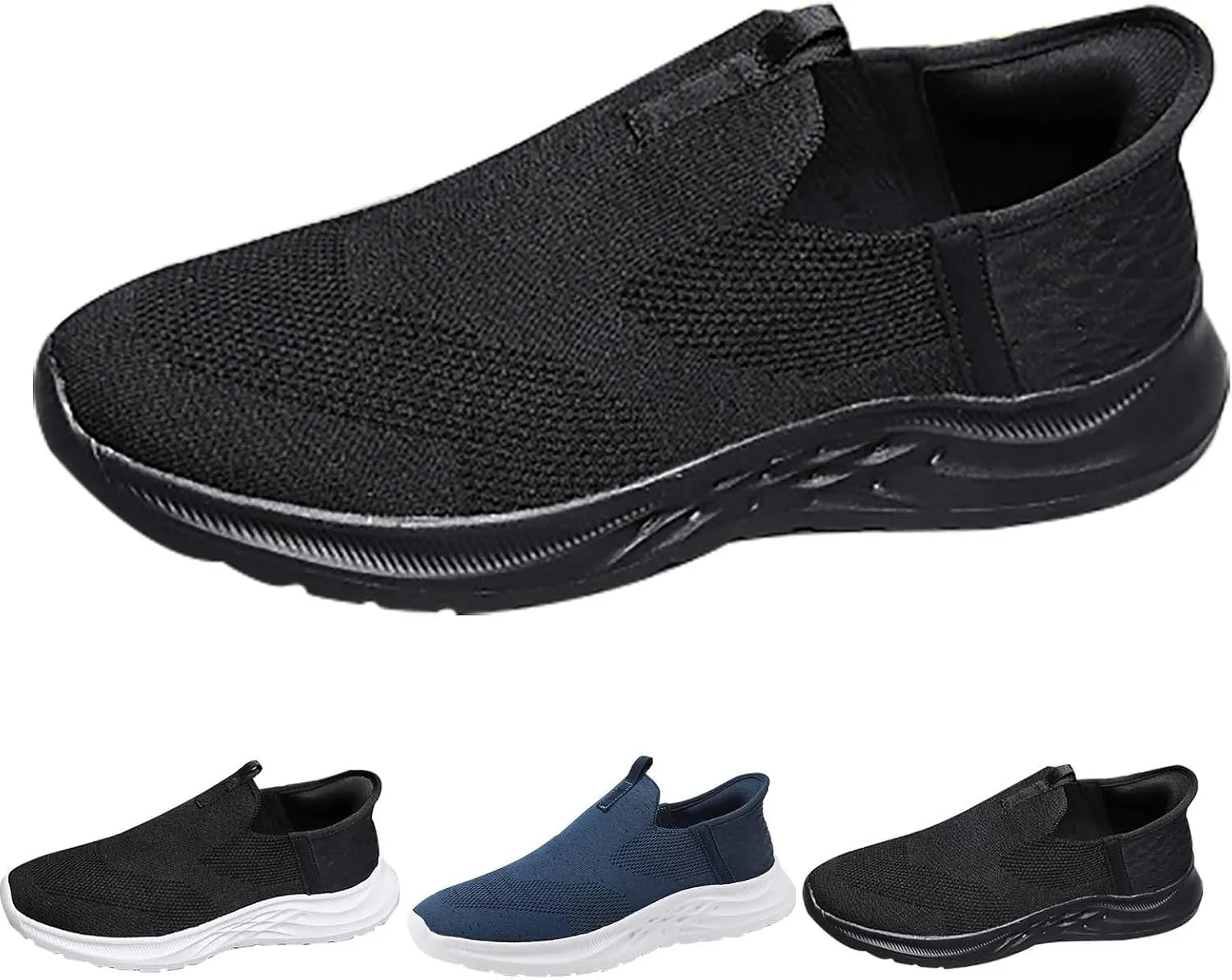 Mens Running Shoes Winter Casual Slip On Shoes Brown Sneakers Men's Athletic Sneakers Lightweight Breathable Steel Toe Tennis Shoe White Loafers