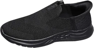 Mens Running Shoes Winter Casual Slip On Shoes Brown Sneakers Men's Athletic Sneakers Lightweight Breathable Steel Toe Tennis Shoe White Loafers