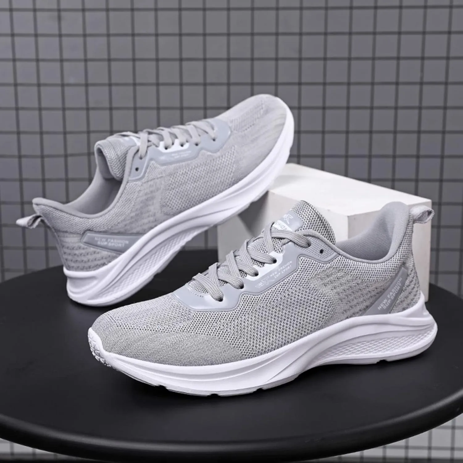 Mens Running Shoes with Arch Support,Non-Slip Cushion Snekaers for Men,Breathable Lightweight Casual Snakers for Daily Work Long Standing,Comfy Flat Mens Shoe for 2025 Summer
