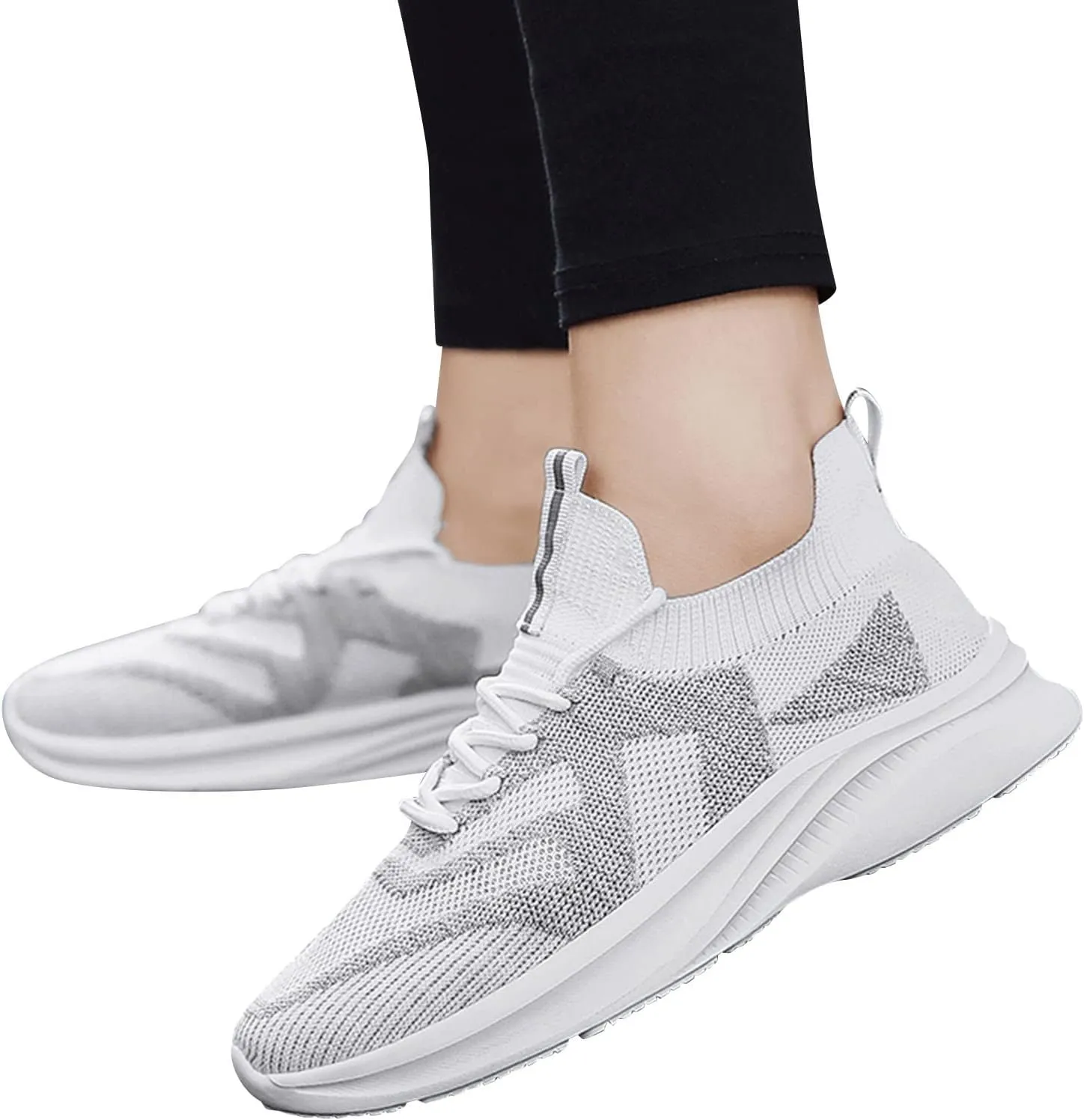 Men's Shoes Large Size Fashion Casual Mesh Breathable Lace Up Casual Shoes Running Sneaker Laces Mens