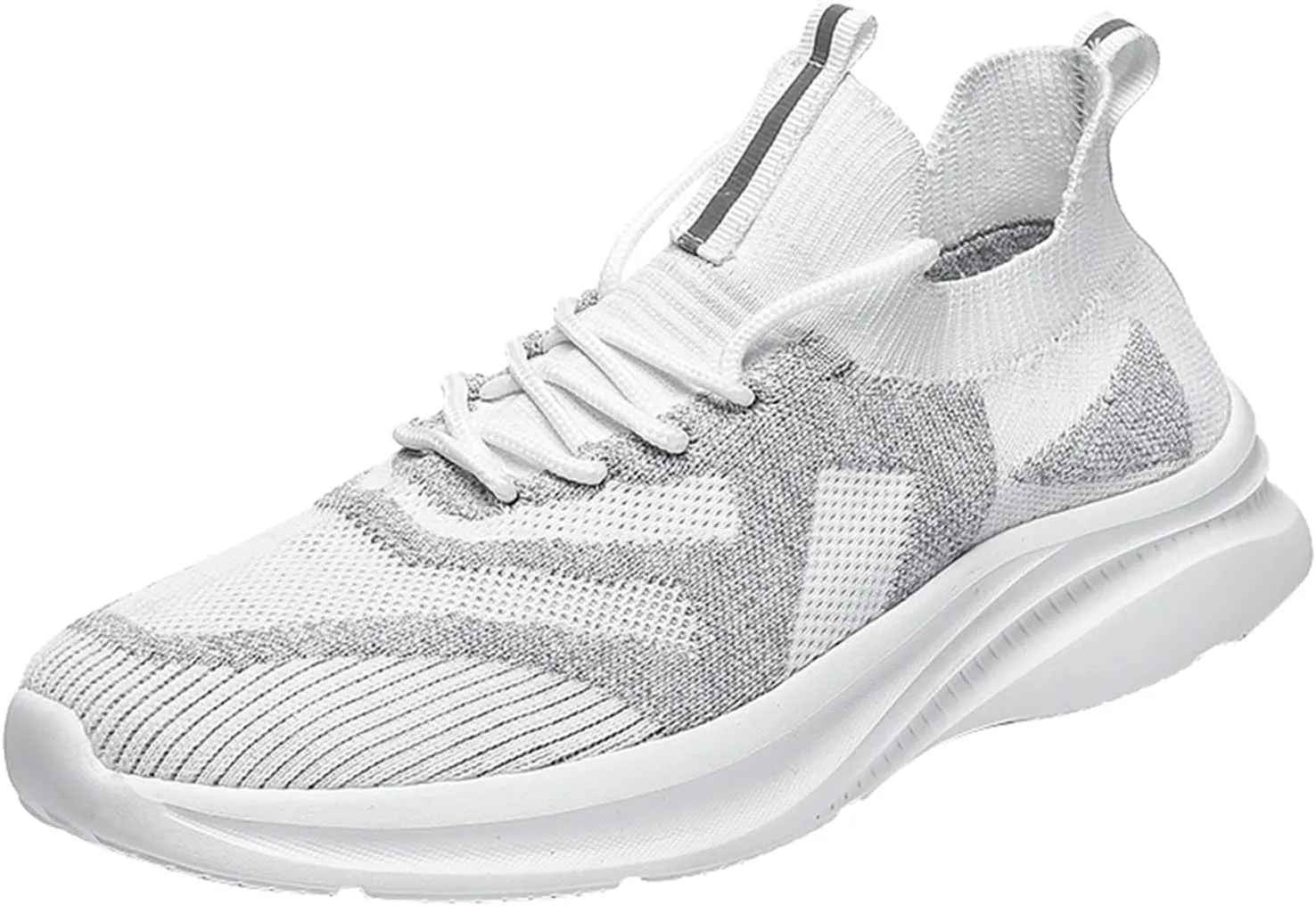Men's Shoes Large Size Fashion Casual Mesh Breathable Lace Up Casual Shoes Running Sneaker Laces Mens
