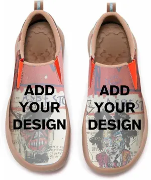Men's Shoes Slip Ons Walking Loafers Lightweight Comfortable Art Painted Travel Sneaker Horse Spoon Face Chinese Style