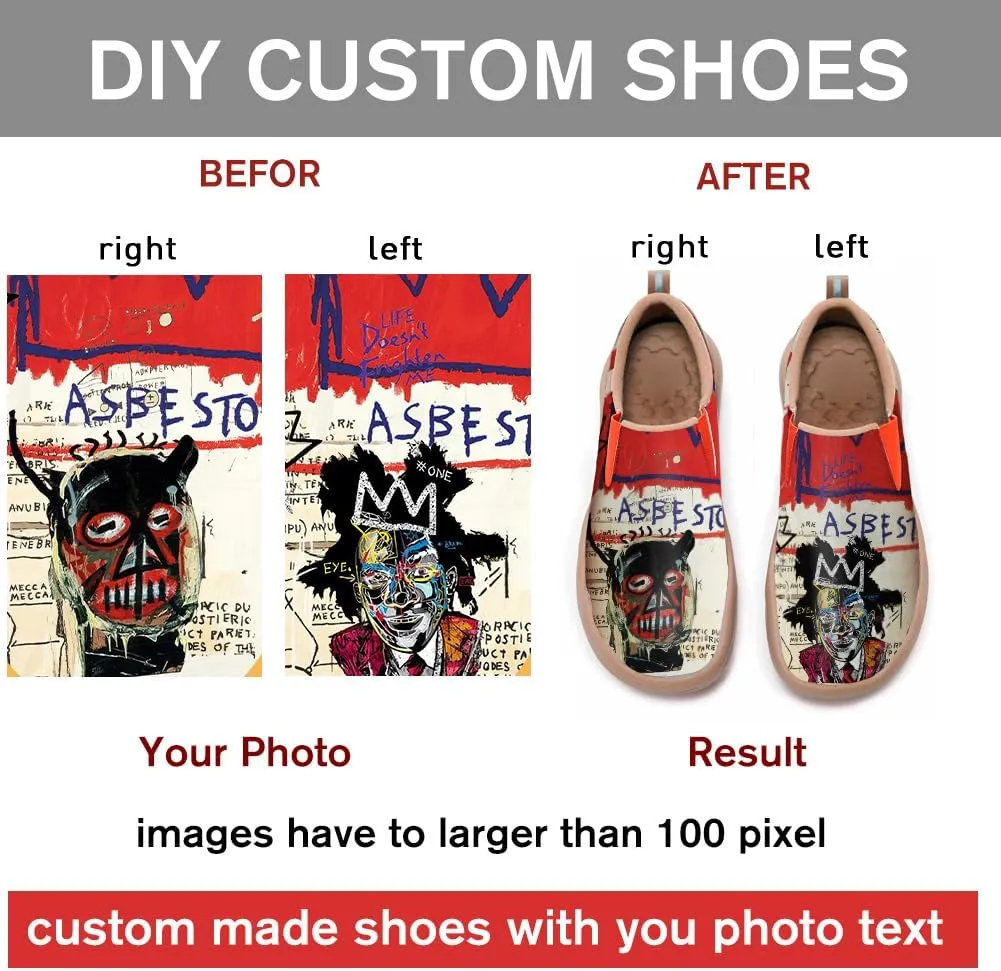 Men's Shoes Slip Ons Walking Loafers Lightweight Comfortable Art Painted Travel Sneaker Horse Spoon Face Chinese Style
