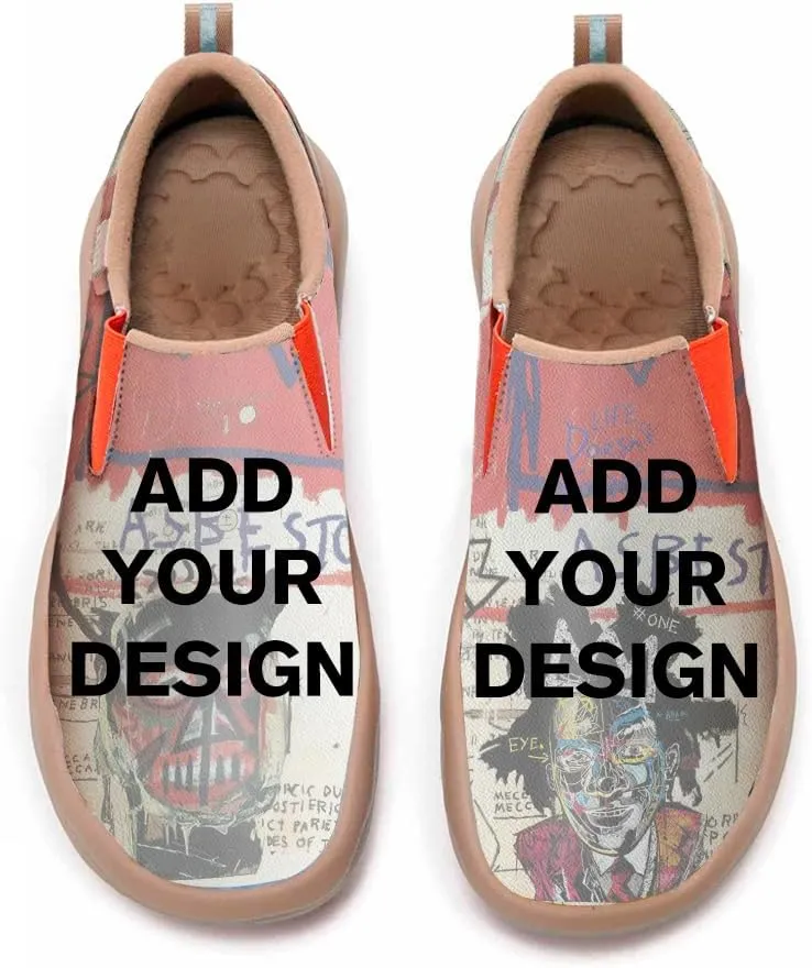 Men's Shoes Slip Ons Walking Loafers Lightweight Comfortable Art Painted Travel Sneaker Horse Spoon Face Chinese Style