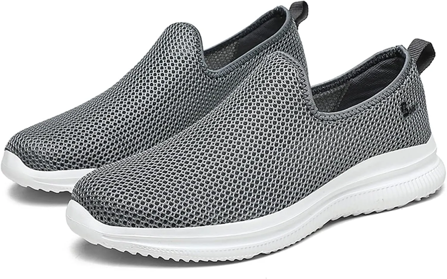 Men's Sport Breathable Mesh Shoes Lightweight Breathable Slip On Running Shoe Lightweight Elderly Slip On Shoes