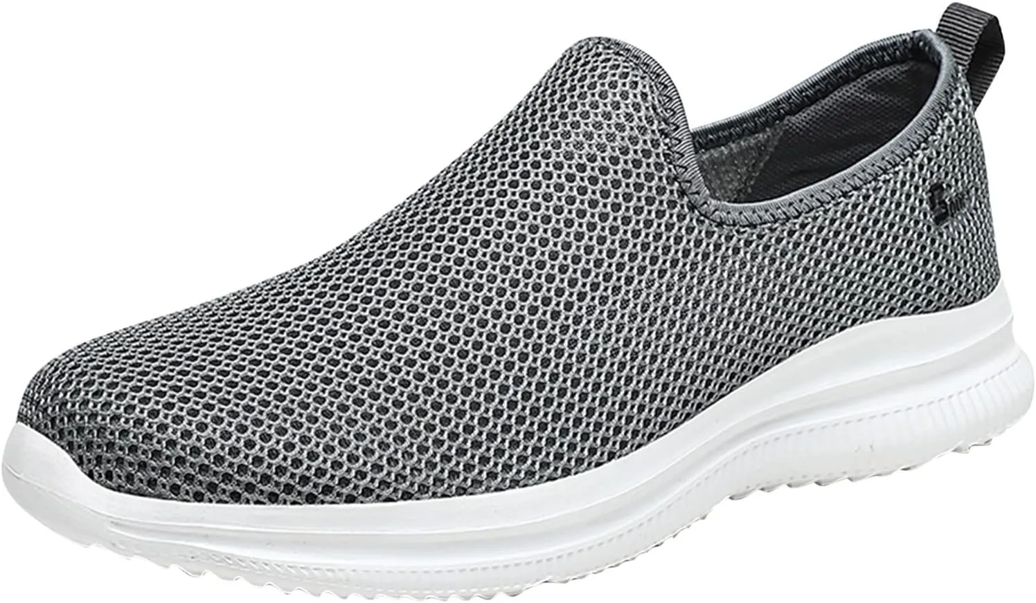 Men's Sport Breathable Mesh Shoes Lightweight Breathable Slip On Running Shoe Lightweight Elderly Slip On Shoes