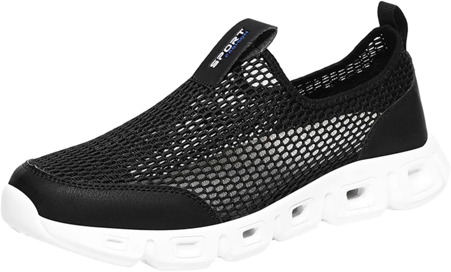 Men's Walking Running Tennis Cushioning Shoes Active Float Non Slip Athletic Gym Workout Jogging Comfortable Sneakers Urtra Lightweight Breathable Shoes for Men Summer Beach Walking