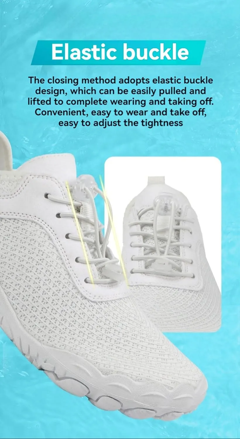 Mens Womens Barefoot Shoes Wide Toe Box Water Shoes Beach Swim Shoes Quick-Dry Aqua Socks Pool Shoes Breathable & Non-Slip Athletic Footwear for Hiking Walking