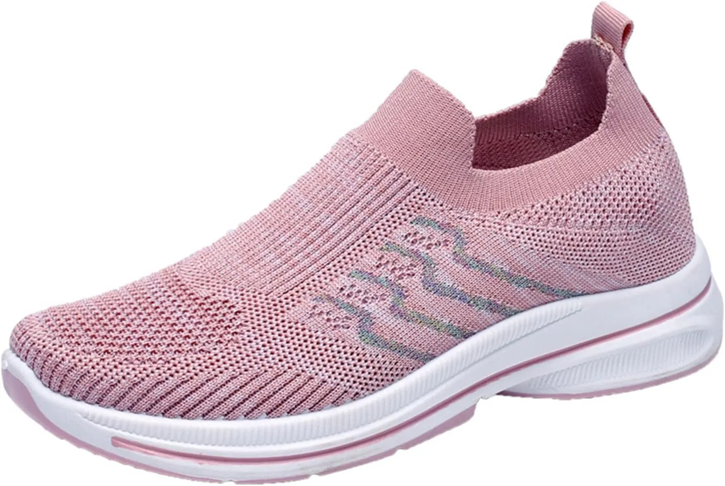 Mesh Running Leisure Sport Casual Flat Shoes Outdoor Trainer Fitness Breathable Shoes Women Glitter Woman Sneakers