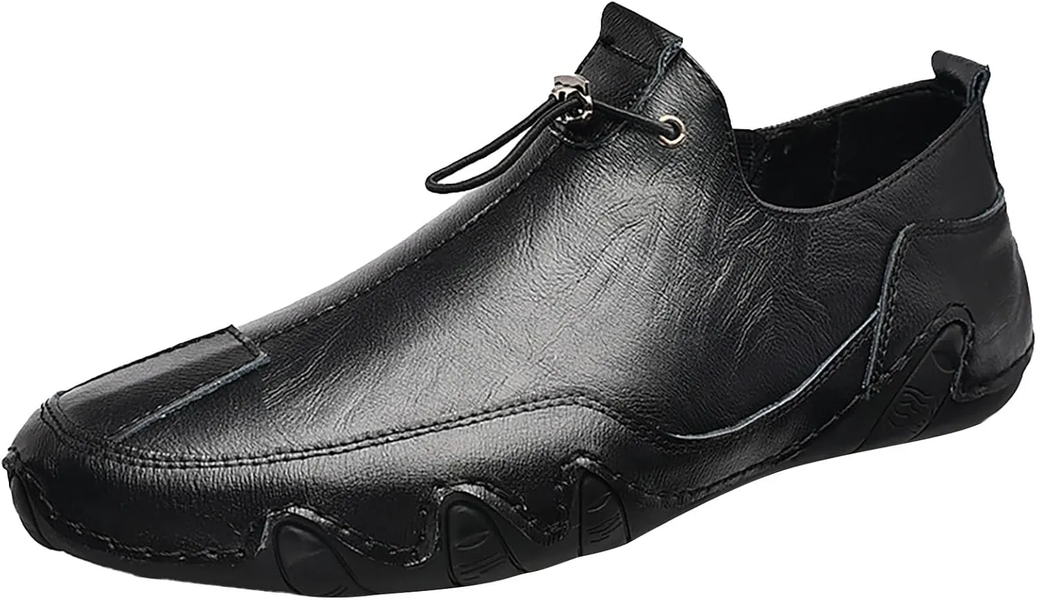 New Spring Men's Daily Sports Leather Comfortable Lightweight Casual Shoes Narrow Mens Shoes