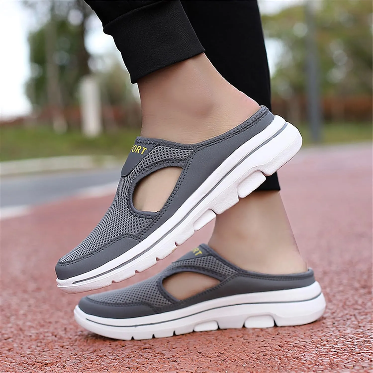 Non-Slip Walking Shoes for Mens&Womens Comfort Breathable Support Sports Sandals Slip On Orthopedic Diabetic Mules Breathable Slippers Closed Toe Slides