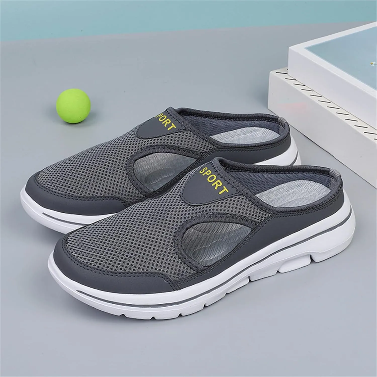 Non-Slip Walking Shoes for Mens&Womens Comfort Breathable Support Sports Sandals Slip On Orthopedic Diabetic Mules Breathable Slippers Closed Toe Slides