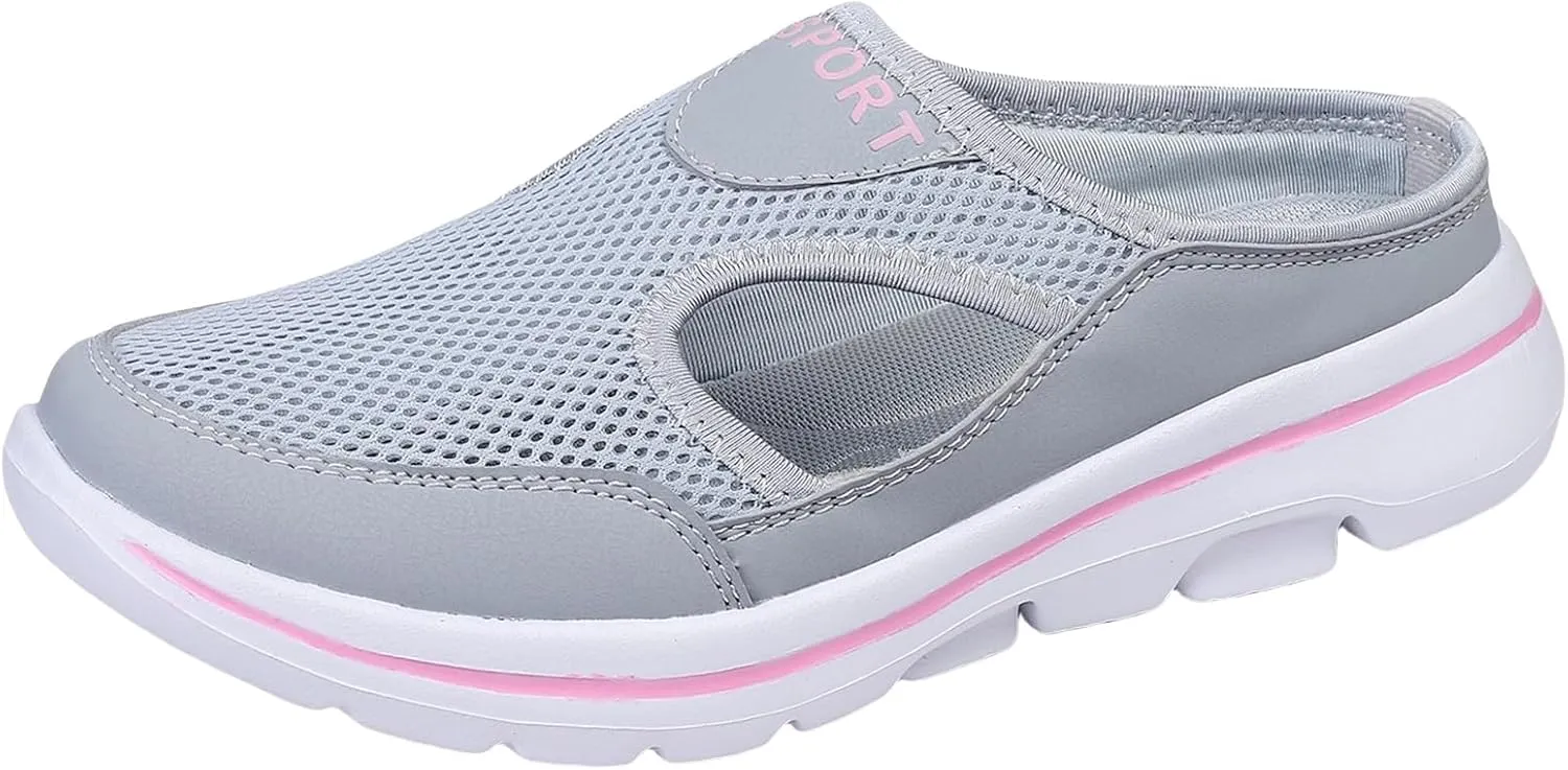 Non-Slip Walking Shoes for Mens&Womens Comfort Breathable Support Sports Sandals Slip On Orthopedic Diabetic Mules Breathable Slippers Closed Toe Slides