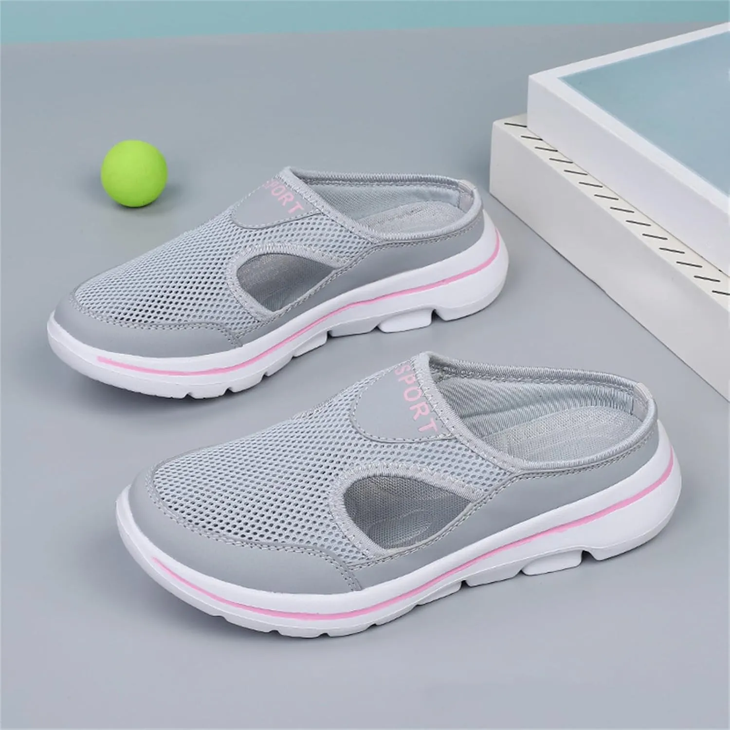Non-Slip Walking Shoes for Mens&Womens Comfort Breathable Support Sports Sandals Slip On Orthopedic Diabetic Mules Breathable Slippers Closed Toe Slides