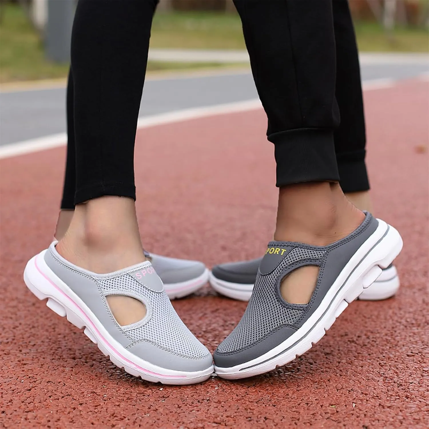 Non-Slip Walking Shoes for Mens&Womens Comfort Breathable Support Sports Sandals Slip On Orthopedic Diabetic Mules Breathable Slippers Closed Toe Slides