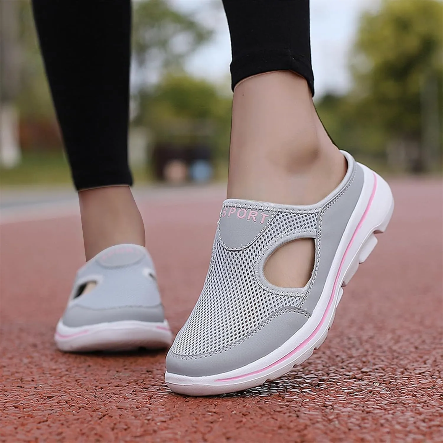 Non-Slip Walking Shoes for Mens&Womens Comfort Breathable Support Sports Sandals Slip On Orthopedic Diabetic Mules Breathable Slippers Closed Toe Slides