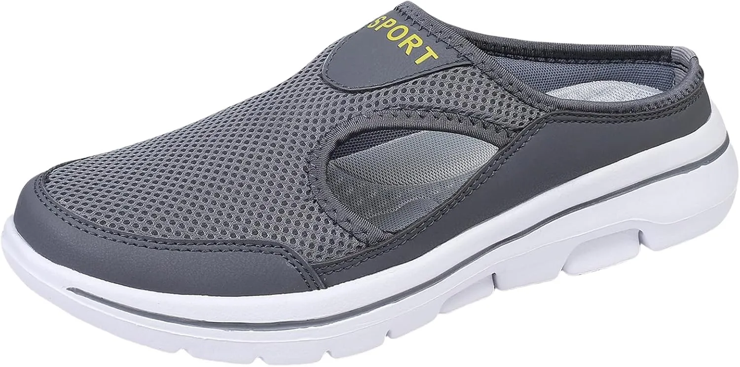 Non-Slip Walking Shoes for Mens&Womens Comfort Breathable Support Sports Sandals Slip On Orthopedic Diabetic Mules Breathable Slippers Closed Toe Slides