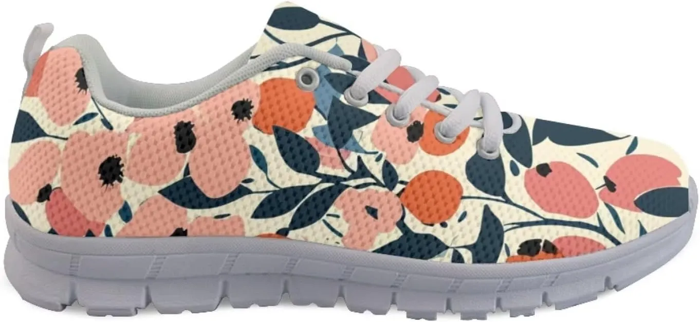 Novelty Walking Shoe Plus Size Lace Up Shoes for Women Daily Lightweight Outdoor Sneaker Soft Womens Tennis Sneakers