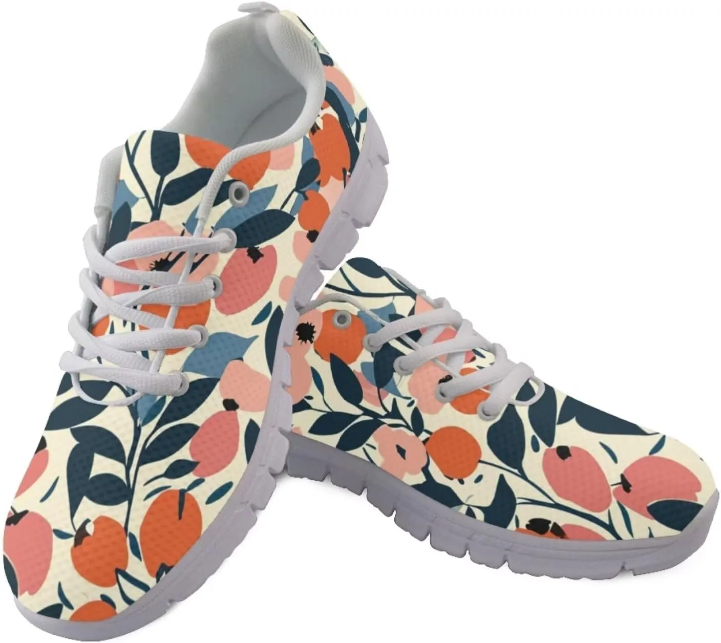 Novelty Walking Shoe Plus Size Lace Up Shoes for Women Daily Lightweight Outdoor Sneaker Soft Womens Tennis Sneakers