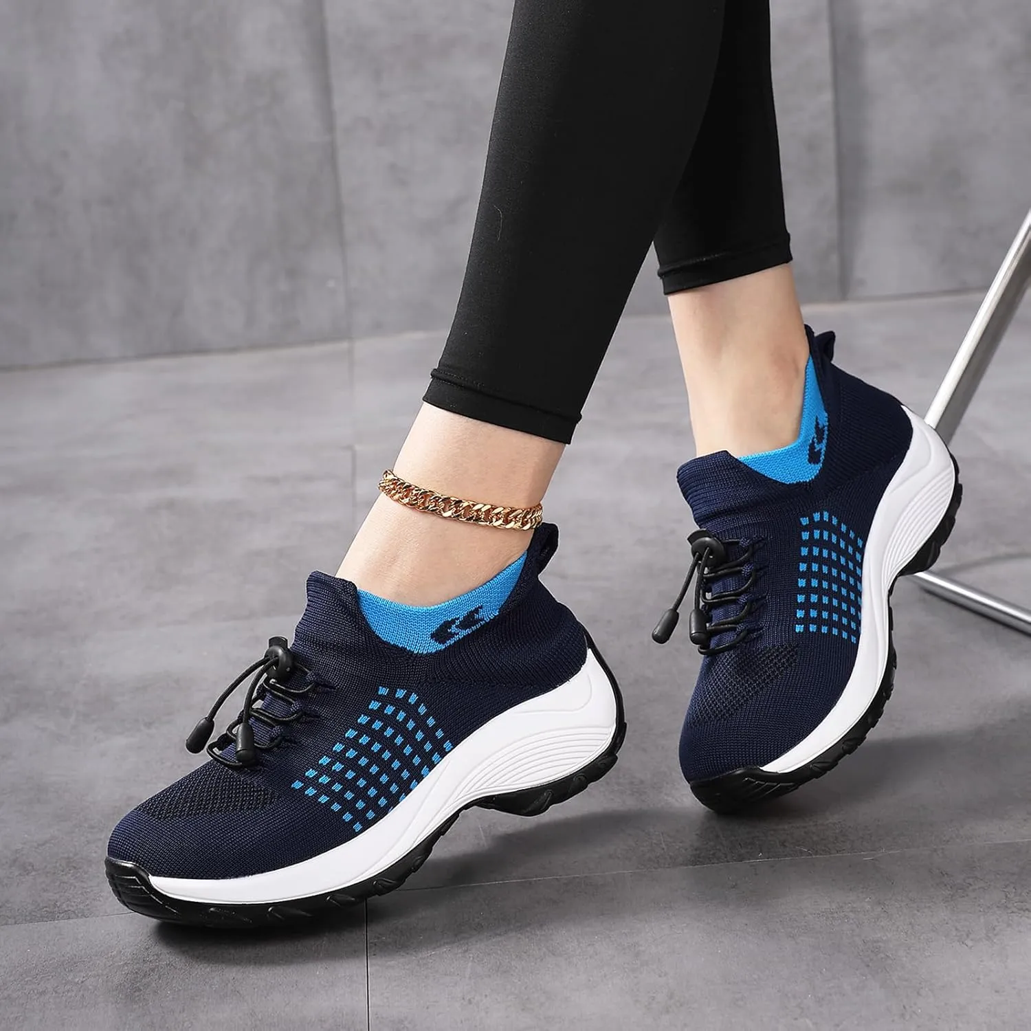 Orthopedic Sneakers for Women Comfortable Orthopedic Walking Shoes Breathable Non Slip Casual Athletic Stretch Cushion Shoes