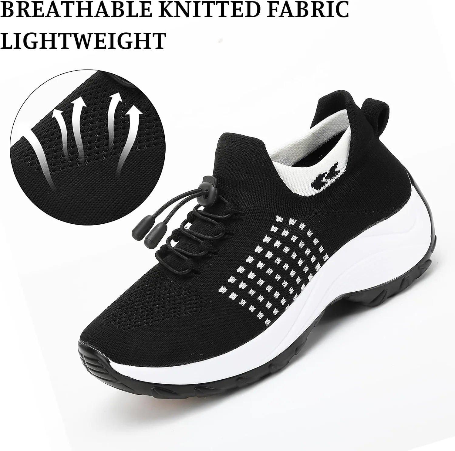 Orthopedic Sneakers for Women Comfortable Orthopedic Walking Shoes Breathable Non Slip Casual Athletic Stretch Cushion Shoes