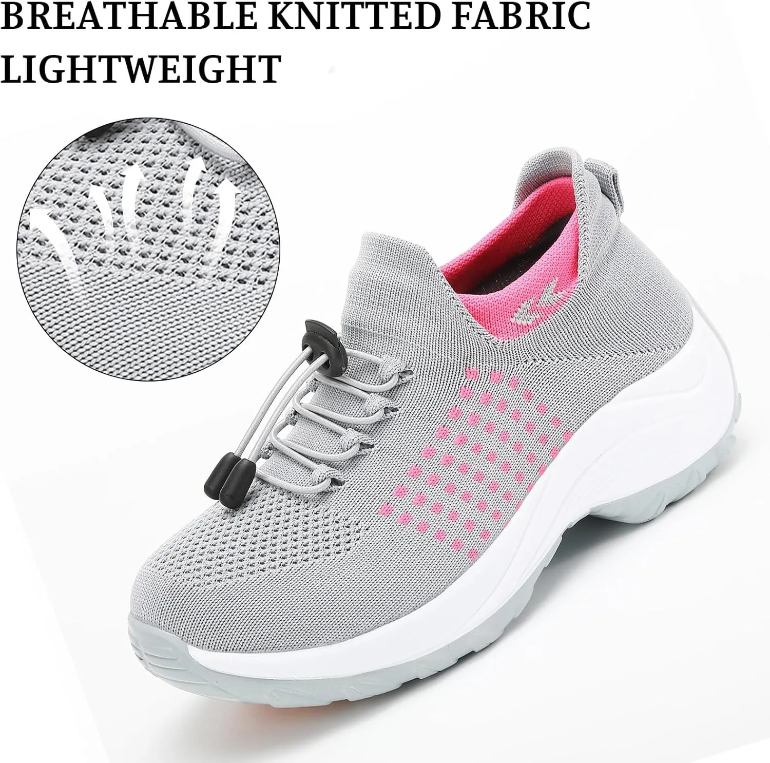 Orthopedic Sneakers for Women Comfortable Orthopedic Walking Shoes Breathable Non Slip Casual Athletic Stretch Cushion Shoes