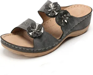 Orthopedic Summer Slides for Women with Arch Support Comfortable Walking Shoes Lightweight Adjustable Straps Beach Casual Outdoor Recovery Sandals