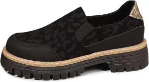 Oxford Shoes for Women Wide Platform Loafers Chunky Penny Loafers Slip-Ons Business Shoes Comfy Moccasins Shoe