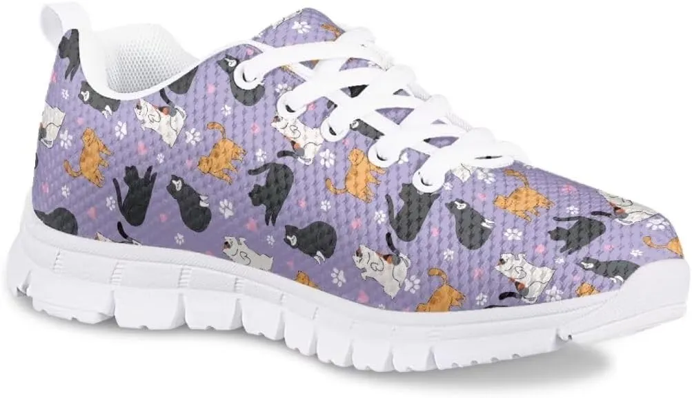Pinupub Kids Sneakers for Boys Girls Tennis Running Shoes Lightweight Lace Up Walking Athletic Shoes