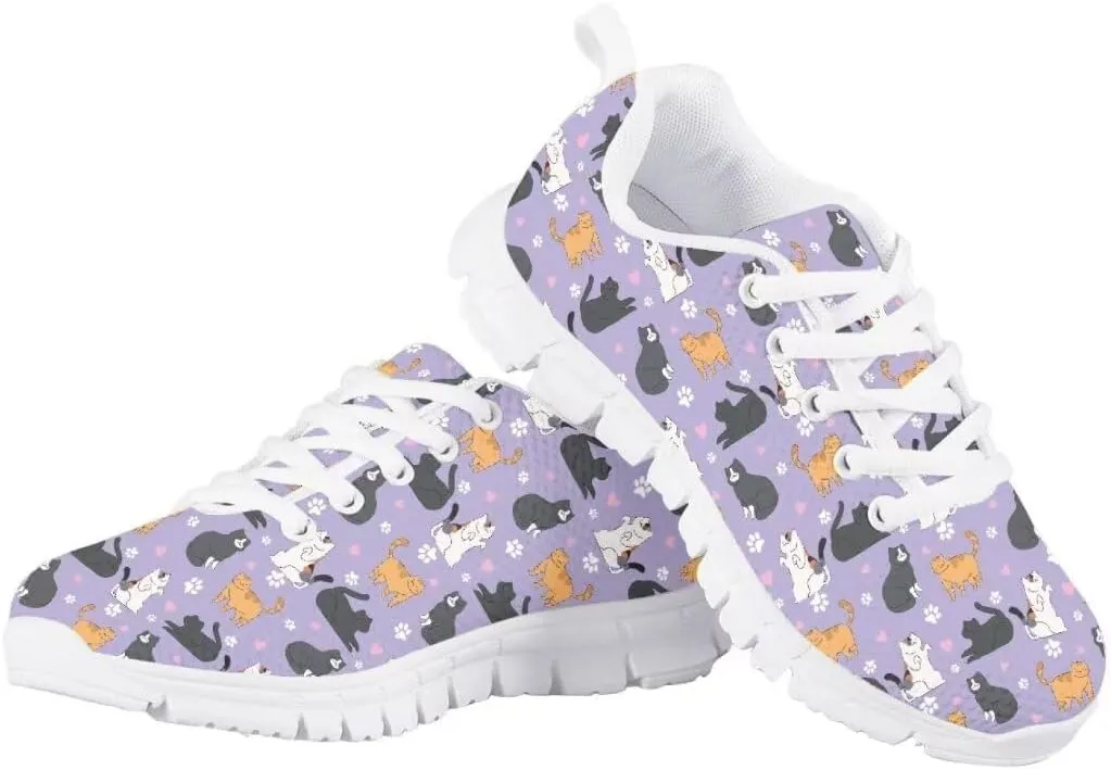 Pinupub Kids Sneakers for Boys Girls Tennis Running Shoes Lightweight Lace Up Walking Athletic Shoes