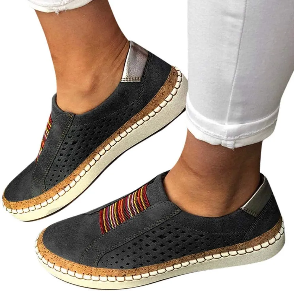 Platform Wide Sneakers for Women Fashion Lightweight Black Slip On Sneakers for Women 2023 Womens Casual Shoes Wide Width Black Wedge Gym Shoes for Women Zapatos Negros De Tacon Bajo para Mujer