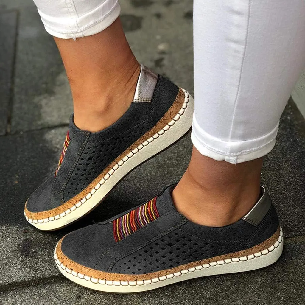 Platform Wide Sneakers for Women Fashion Lightweight Black Slip On Sneakers for Women 2023 Womens Casual Shoes Wide Width Black Wedge Gym Shoes for Women Zapatos Negros De Tacon Bajo para Mujer