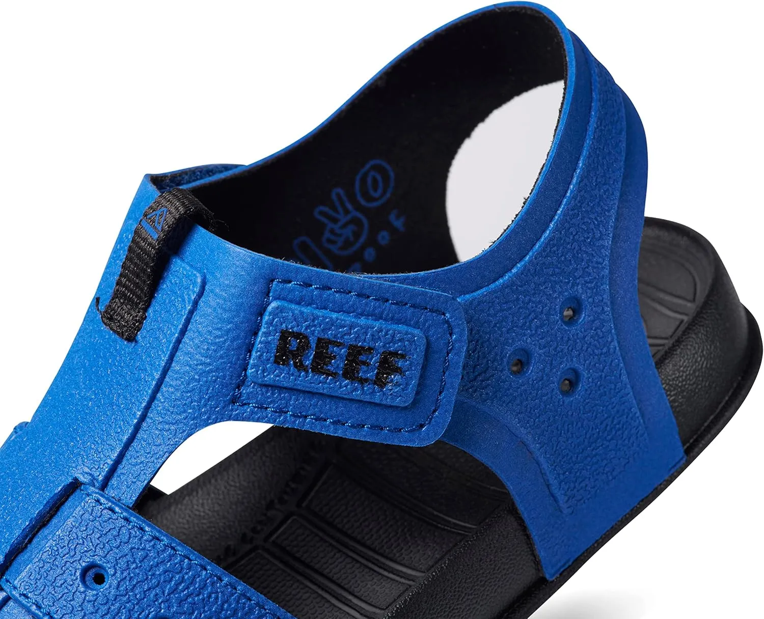 REEF Kids' Water Beachy Fisherman Sandal, Water Friendly, Adjustable Velcro Strap, Closed Toe
