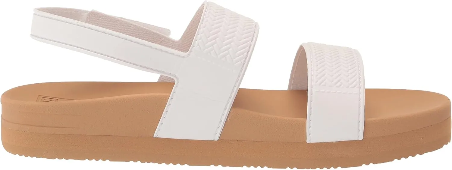 REEF Kids' Water Vista Platform Sandal, Water Friendly, Adjustable Velcro Strap