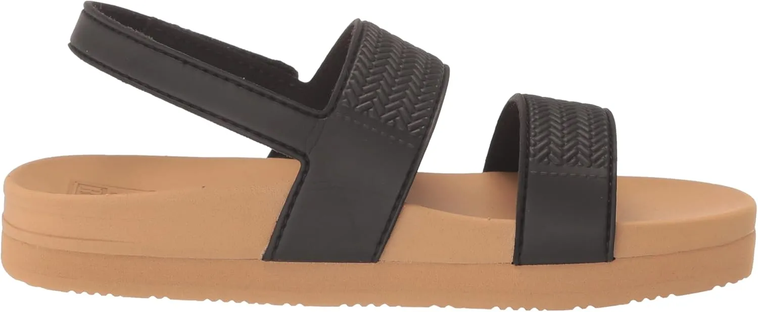 REEF Kids' Water Vista Platform Sandal, Water Friendly, Adjustable Velcro Strap
