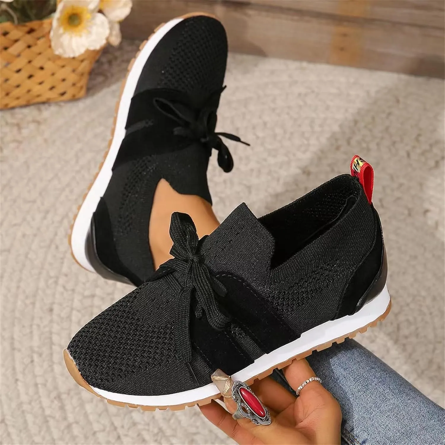 Running Shoes For Women Arch Support Lightweight Tennis Shoes Non Slip Gym Workout Breathable Walking Sneakers