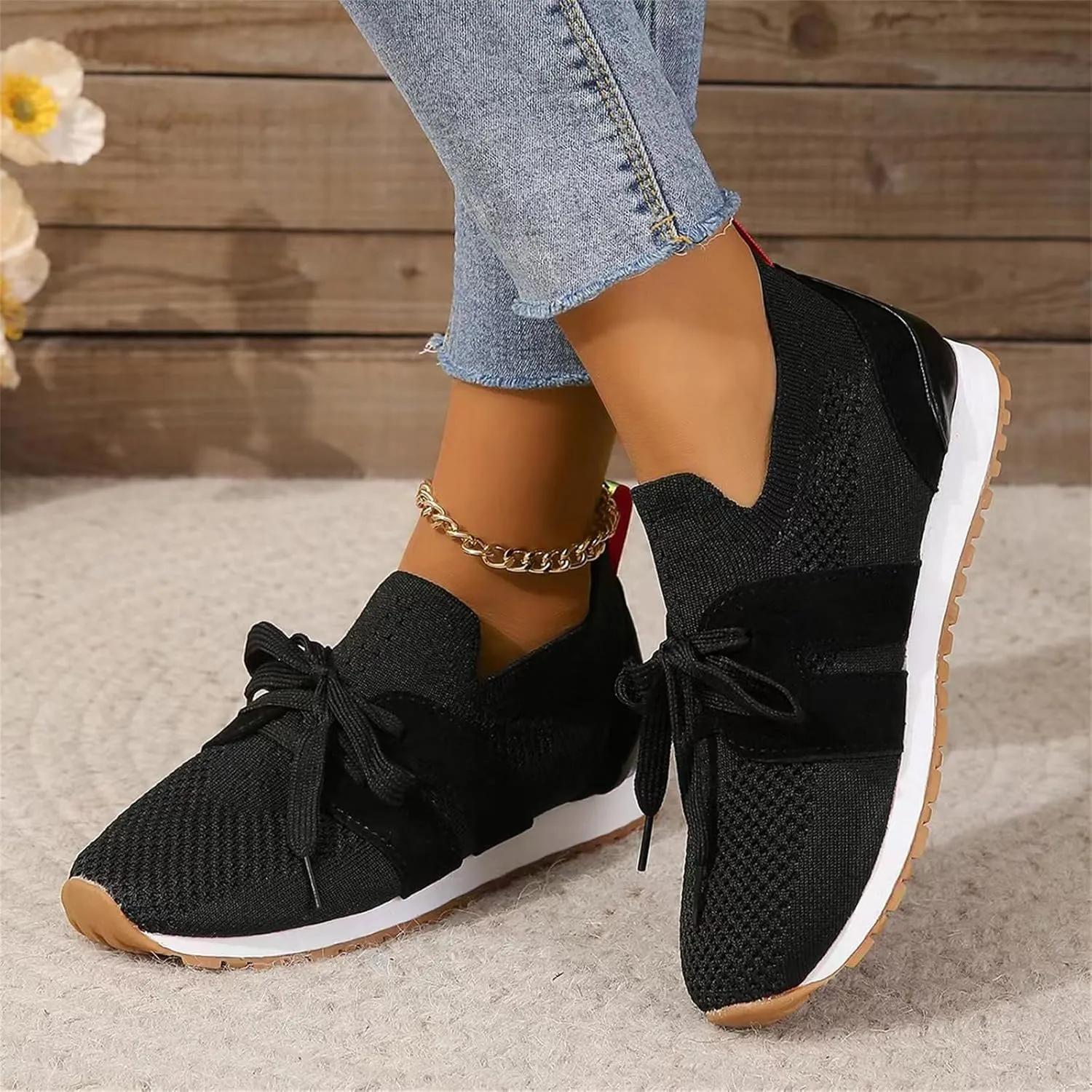 Running Shoes For Women Arch Support Lightweight Tennis Shoes Non Slip Gym Workout Breathable Walking Sneakers