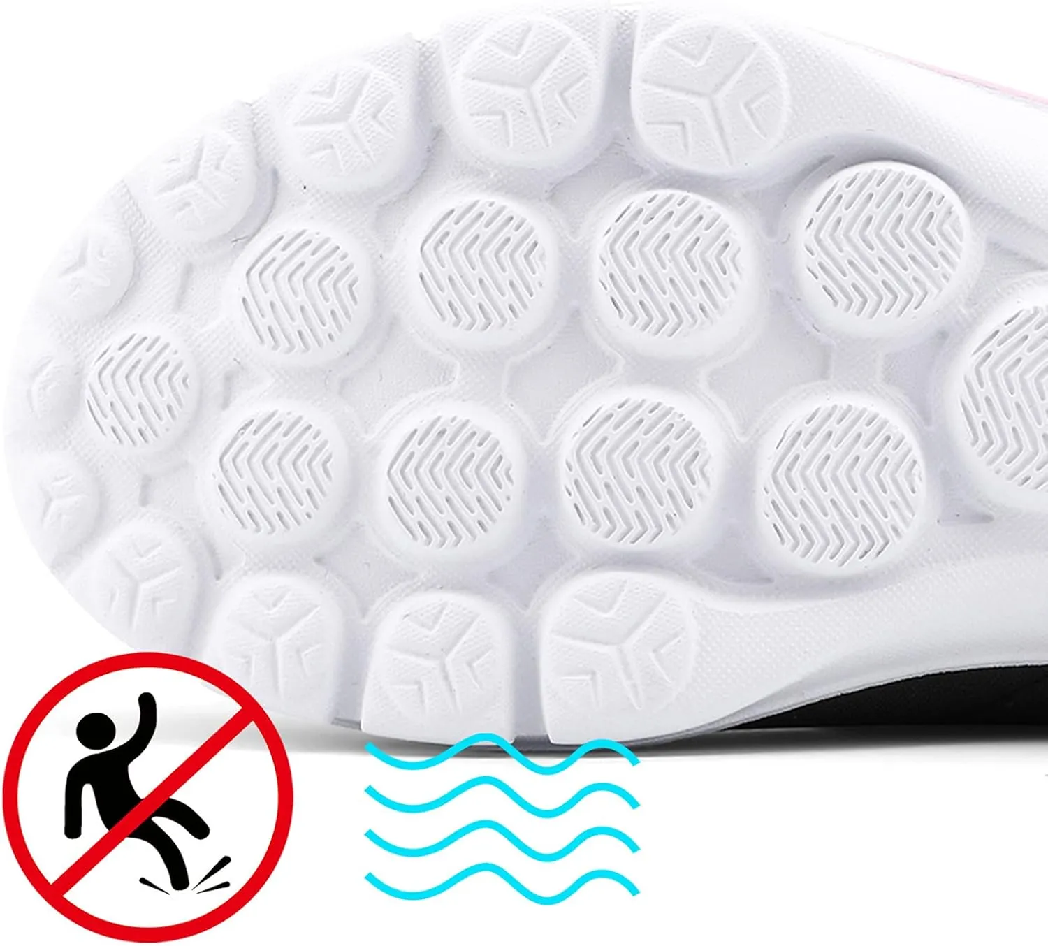 Running Shoes Womens Lightweight White Platform Sneakers Womens Walking Shoes Comfortable & Lightweight Loafers for Men Womens Slip On Sneakers with Arch Support