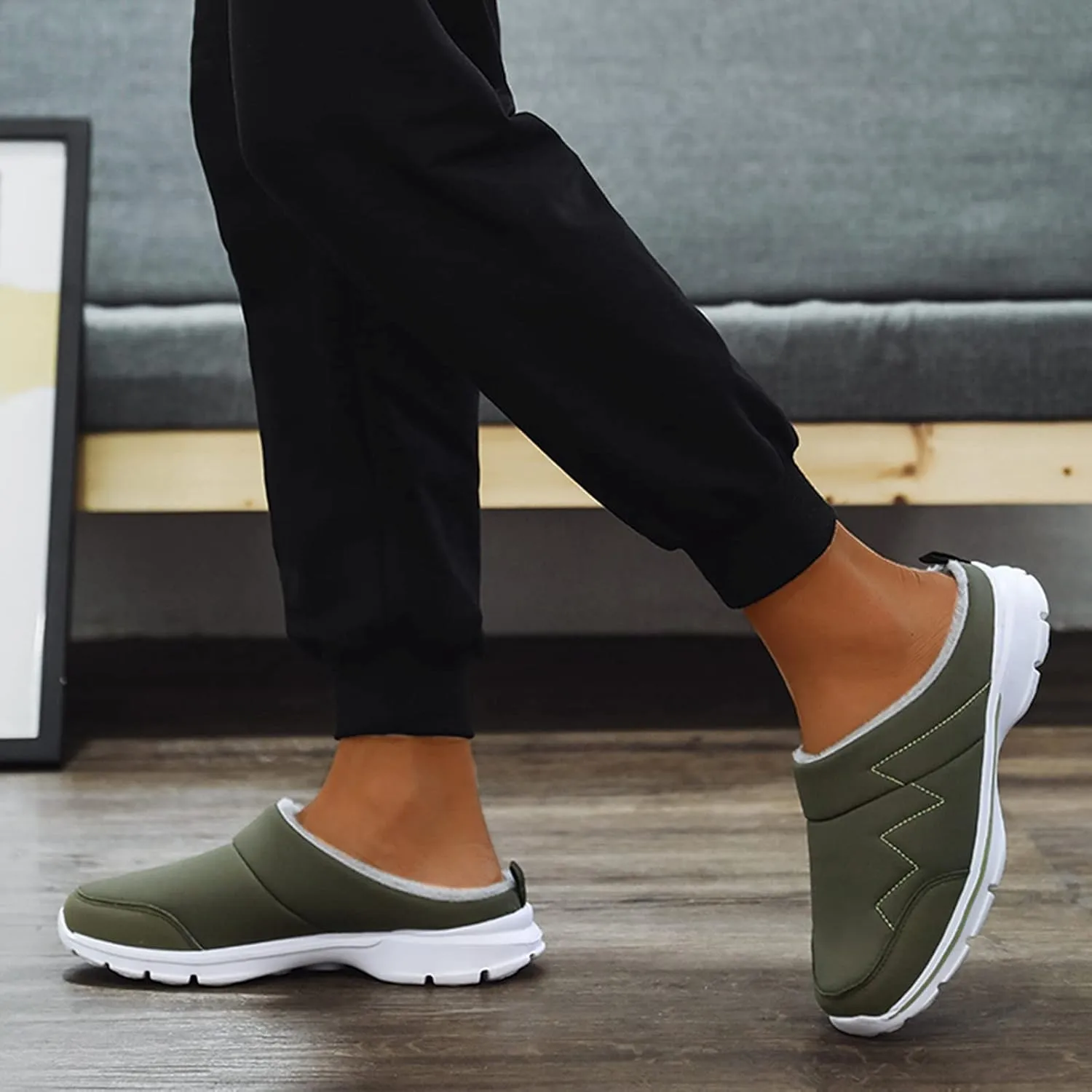 Running Shoes Womens Lightweight White Platform Sneakers Womens Walking Shoes Comfortable & Lightweight Loafers for Men Womens Slip On Sneakers with Arch Support